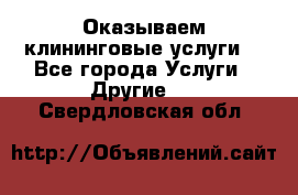 Оказываем клининговые услуги! - Все города Услуги » Другие   . Свердловская обл.